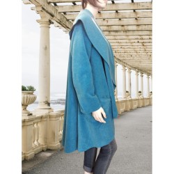 MANTEAU RENAISSANCE LONG LAINE POLAIRE 100 % FABRIQUE EN FRANCE